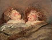 unknow artist, Rubens Two Sleeping Children